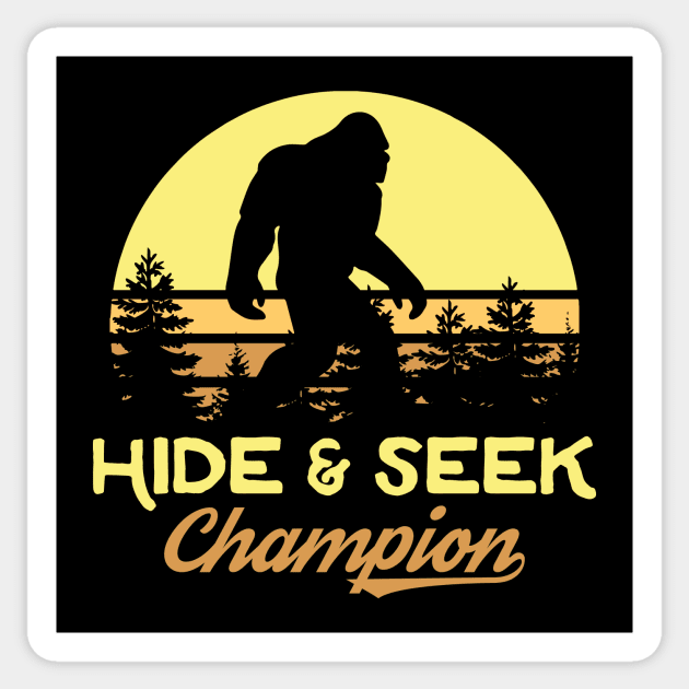 Xeire Hide and Seek Champion Bigfoot Sticker by Xeire